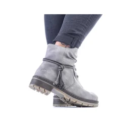 Sale Women'S Short Boots Silver Gray Ladies Ankle Boots & Boots