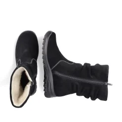 New Women'S Short Boots Midnight Black Ladies Ankle Boots & Boots