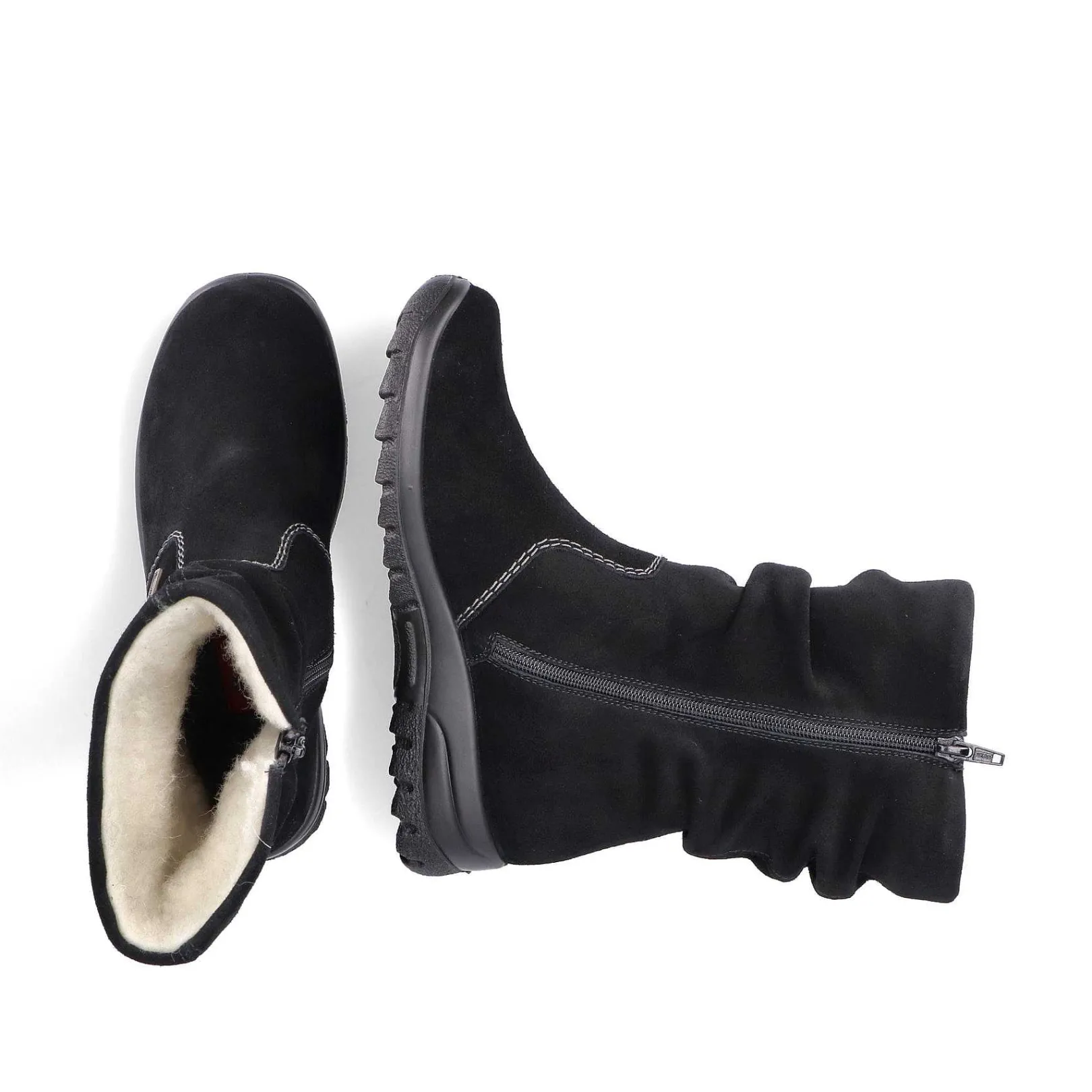 New Women'S Short Boots Midnight Black Ladies Ankle Boots & Boots