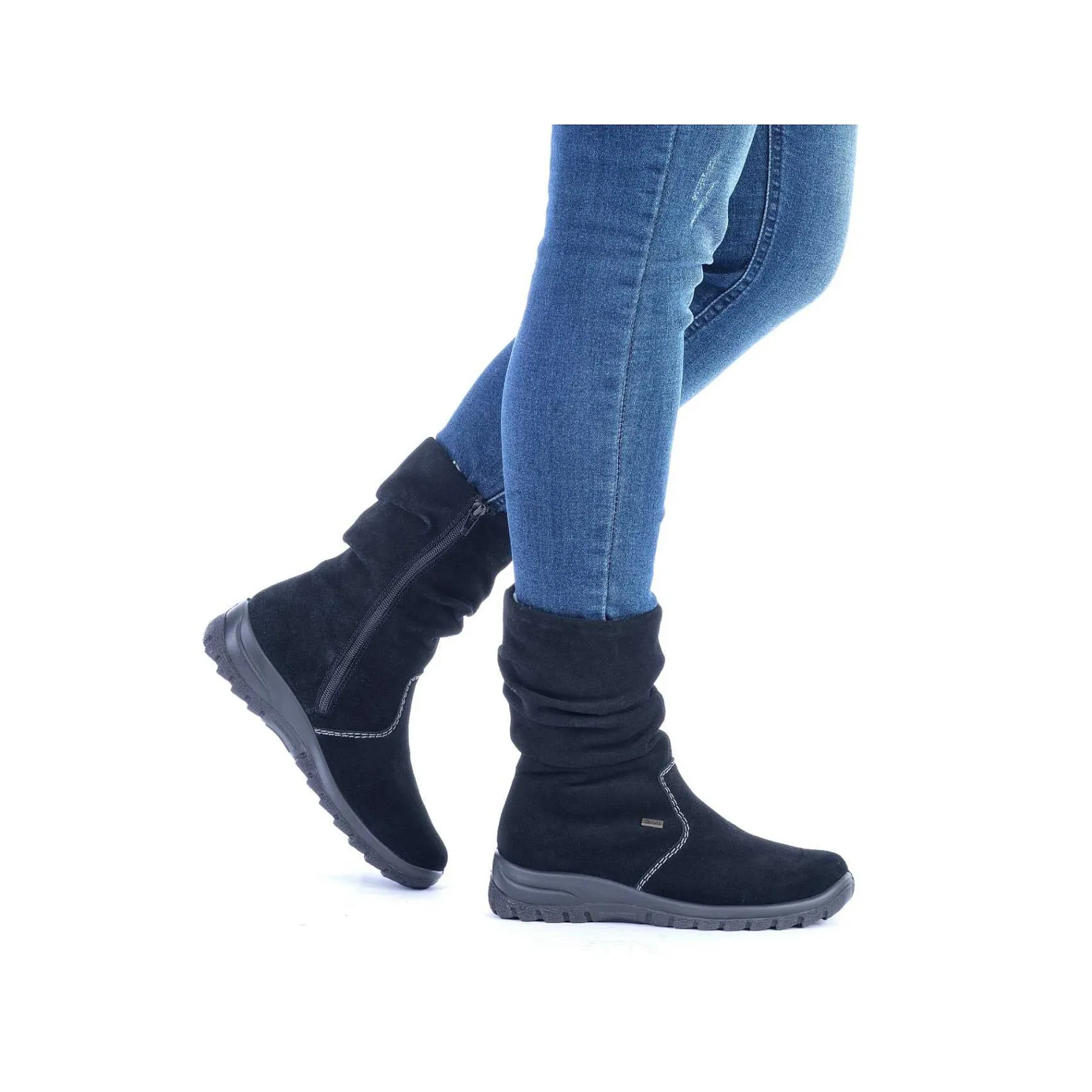 New Women'S Short Boots Midnight Black Ladies Ankle Boots & Boots
