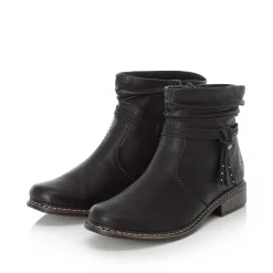Online Women'S Short Boots Jet Black Ladies Ankle Boots & Boots