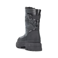 Discount Women'S Short Boots Glossy Black Ladies Ankle Boots & Boots