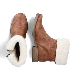 Clearance Women'S Short Boots Chestnut Brown Ladies Ankle Boots & Boots