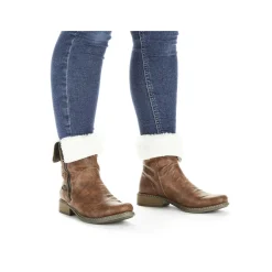 Clearance Women'S Short Boots Chestnut Brown Ladies Ankle Boots & Boots