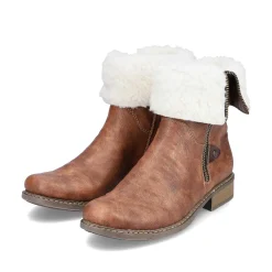 Clearance Women'S Short Boots Chestnut Brown Ladies Ankle Boots & Boots