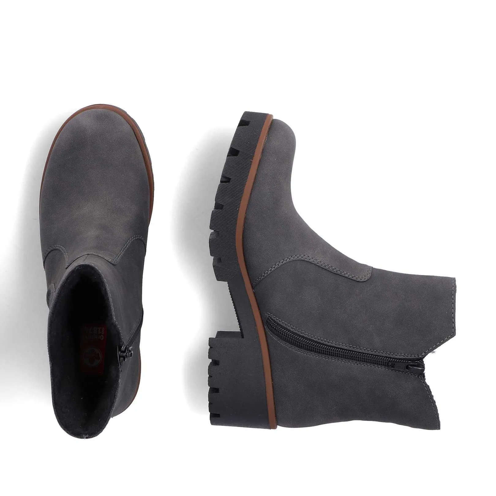 Best Women'S Short Boots Brown Gray Ladies Ankle Boots & Boots