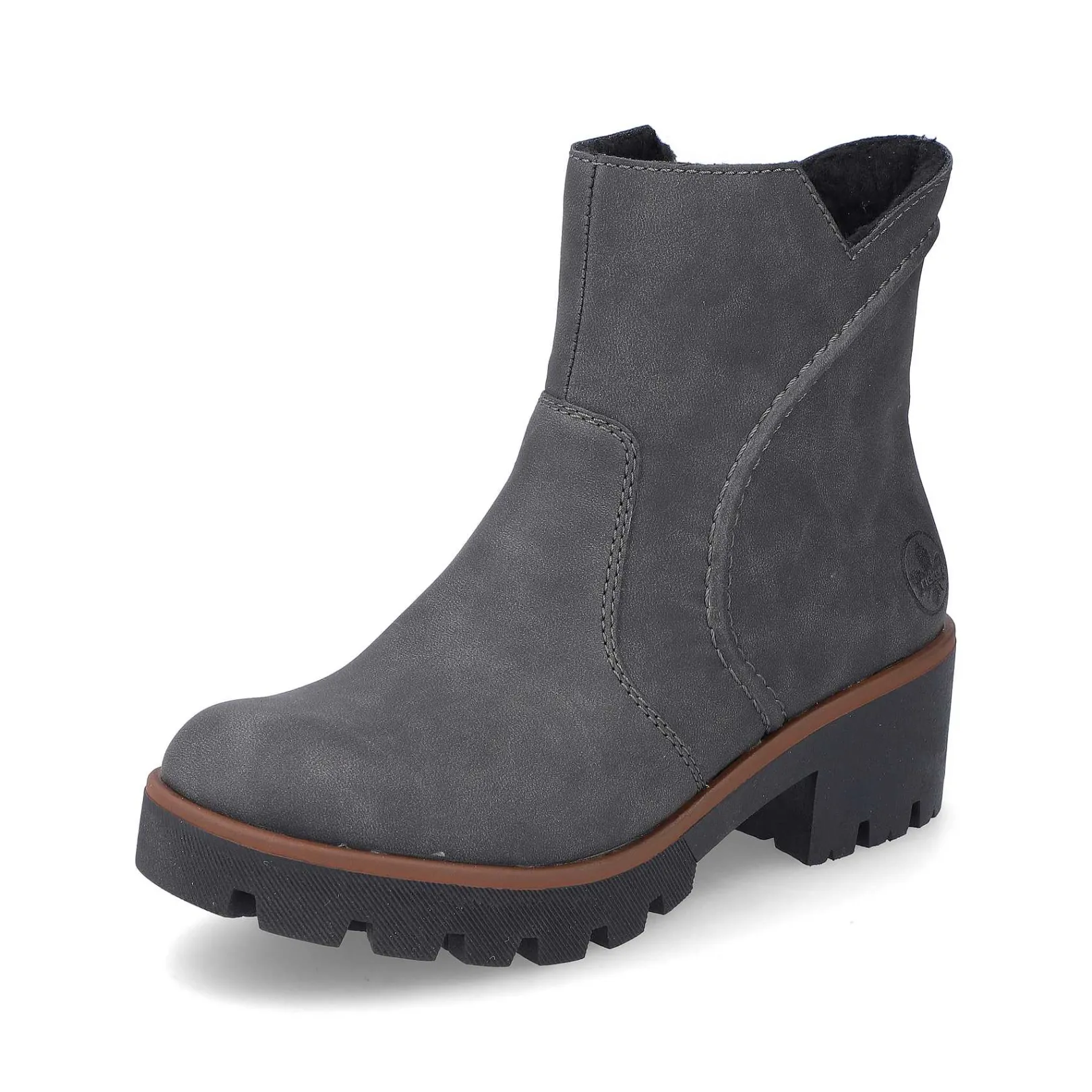 Best Women'S Short Boots Brown Gray Ladies Ankle Boots & Boots