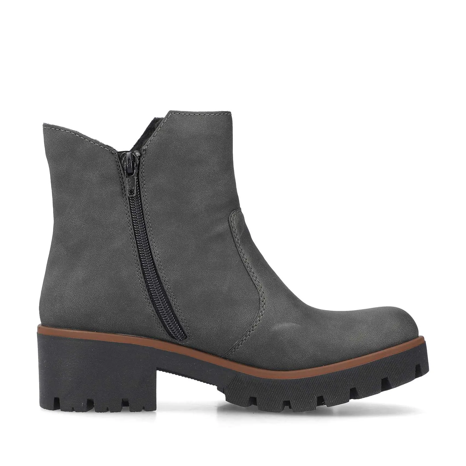 Best Women'S Short Boots Brown Gray Ladies Ankle Boots & Boots