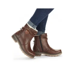 Hot Women'S Short Boots Chestnut Brown Ladies Ankle Boots & Boots