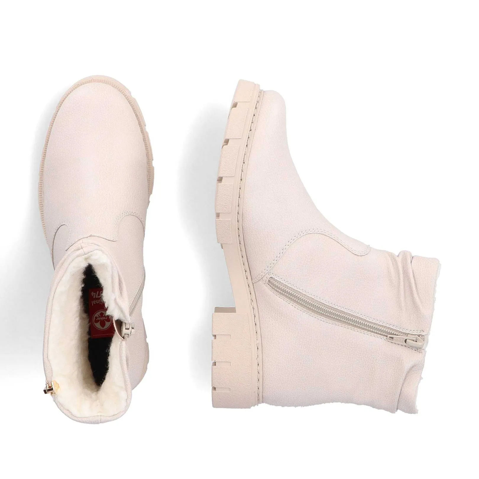 Outlet Women'S Short Boots Light Beige Ladies Ankle Boots & Boots