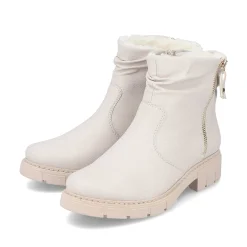 Outlet Women'S Short Boots Light Beige Ladies Ankle Boots & Boots