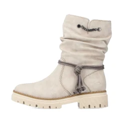 Discount Women'S Short Boots Light Beige Ladies Ankle Boots & Boots