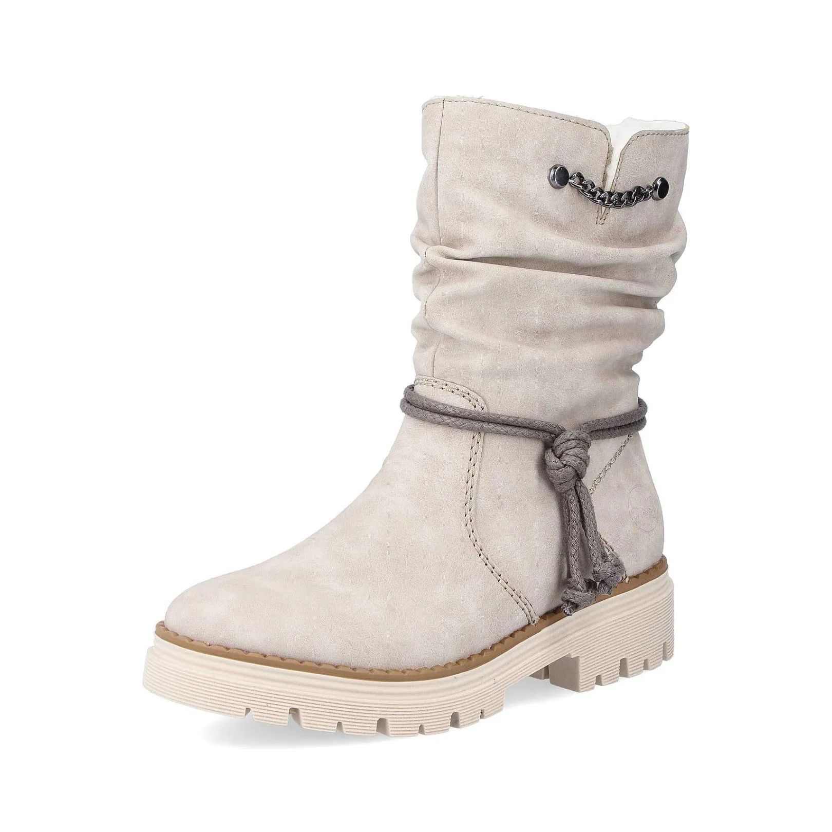 Discount Women'S Short Boots Light Beige Ladies Ankle Boots & Boots