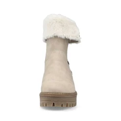 Discount Women'S Short Boots Gray Beige Ladies Ankle Boots & Boots