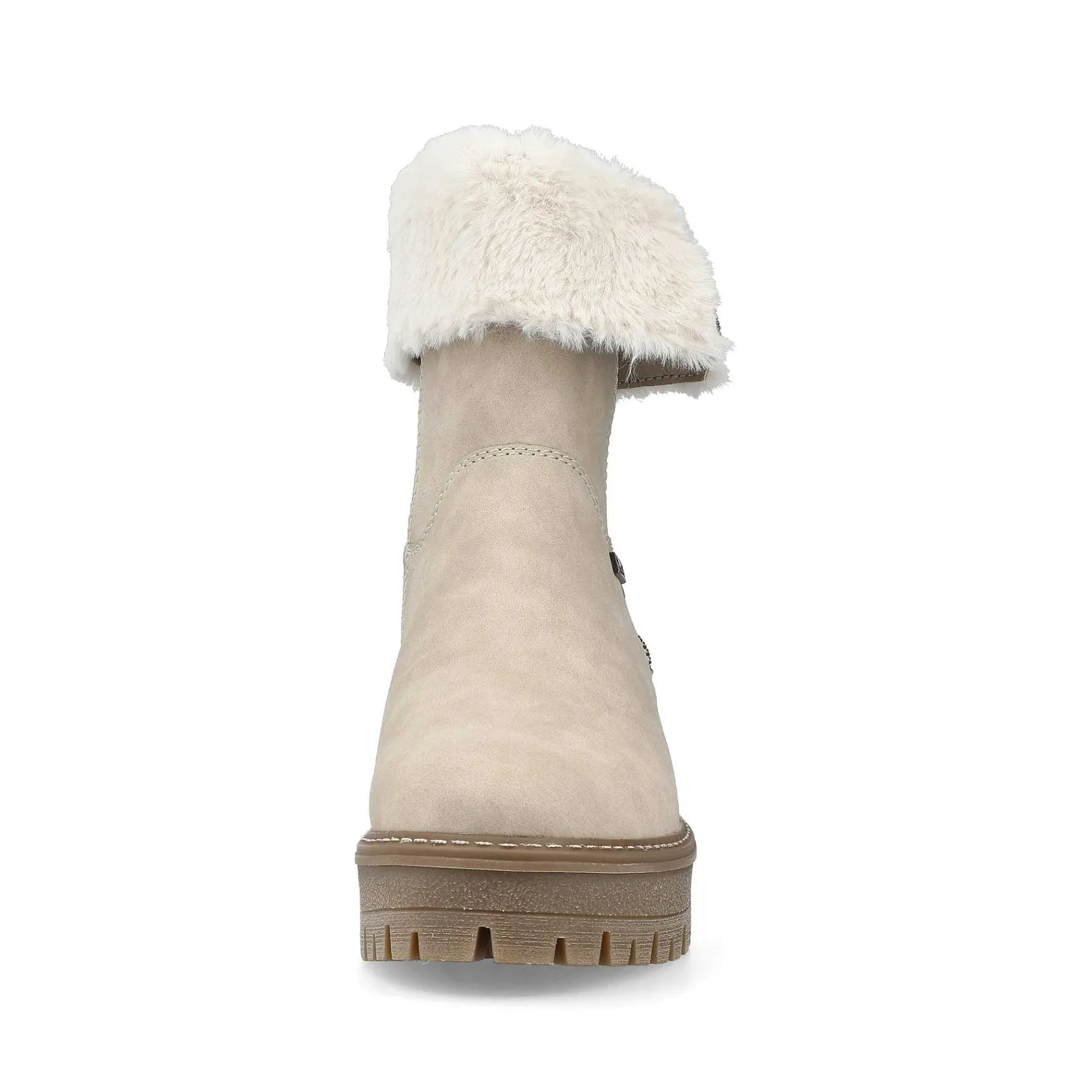 Discount Women'S Short Boots Gray Beige Ladies Ankle Boots & Boots