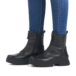 Discount Women'S Short Boots Midnight Black Ladies Ankle Boots & Boots