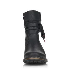 Sale Women'S Short Boots Jet Black Ladies Ankle Boots & Boots