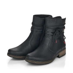 Sale Women'S Short Boots Jet Black Ladies Ankle Boots & Boots