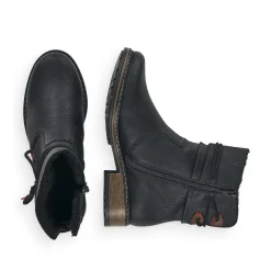 Sale Women'S Short Boots Jet Black Ladies Ankle Boots & Boots