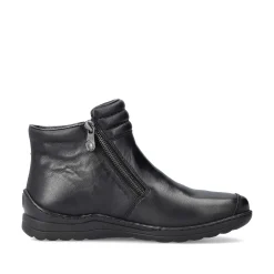 Outlet Women'S Short Boots Glossy Black Ladies Ankle Boots & Boots