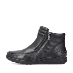 Outlet Women'S Short Boots Glossy Black Ladies Ankle Boots & Boots