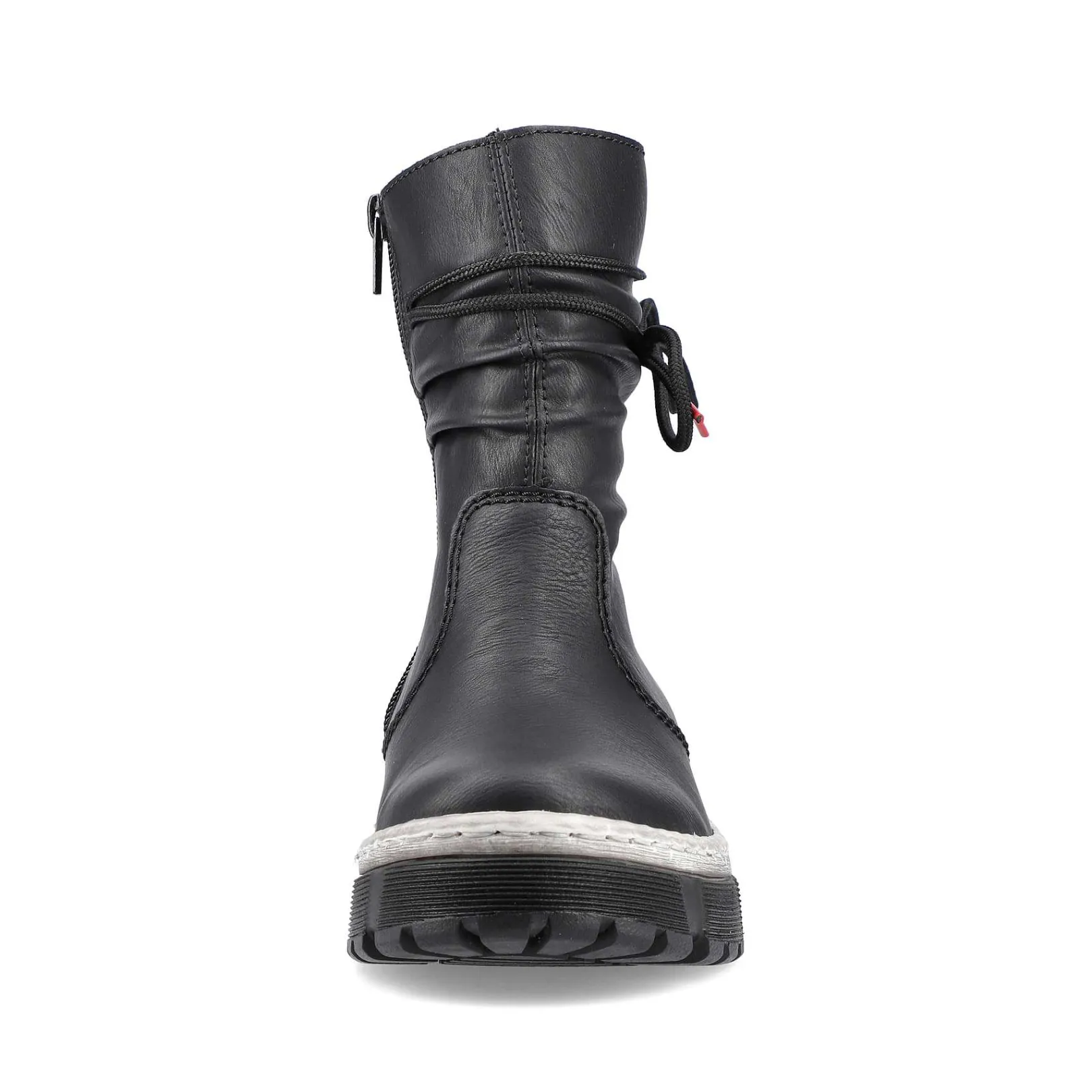 New Women'S Short Boots Jet Black Ladies Ankle Boots & Boots