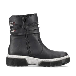 New Women'S Short Boots Jet Black Ladies Ankle Boots & Boots