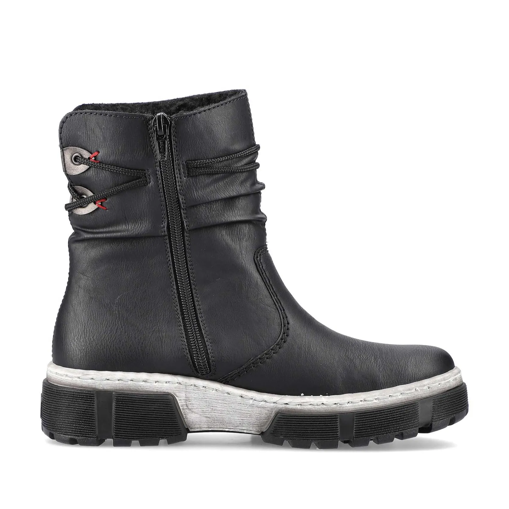 New Women'S Short Boots Jet Black Ladies Ankle Boots & Boots