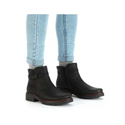 New Women'S Short Boots Night Black Ladies Ankle Boots & Boots