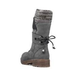 Outlet Women'S Short Boots Anthracite Ladies Ankle Boots & Boots