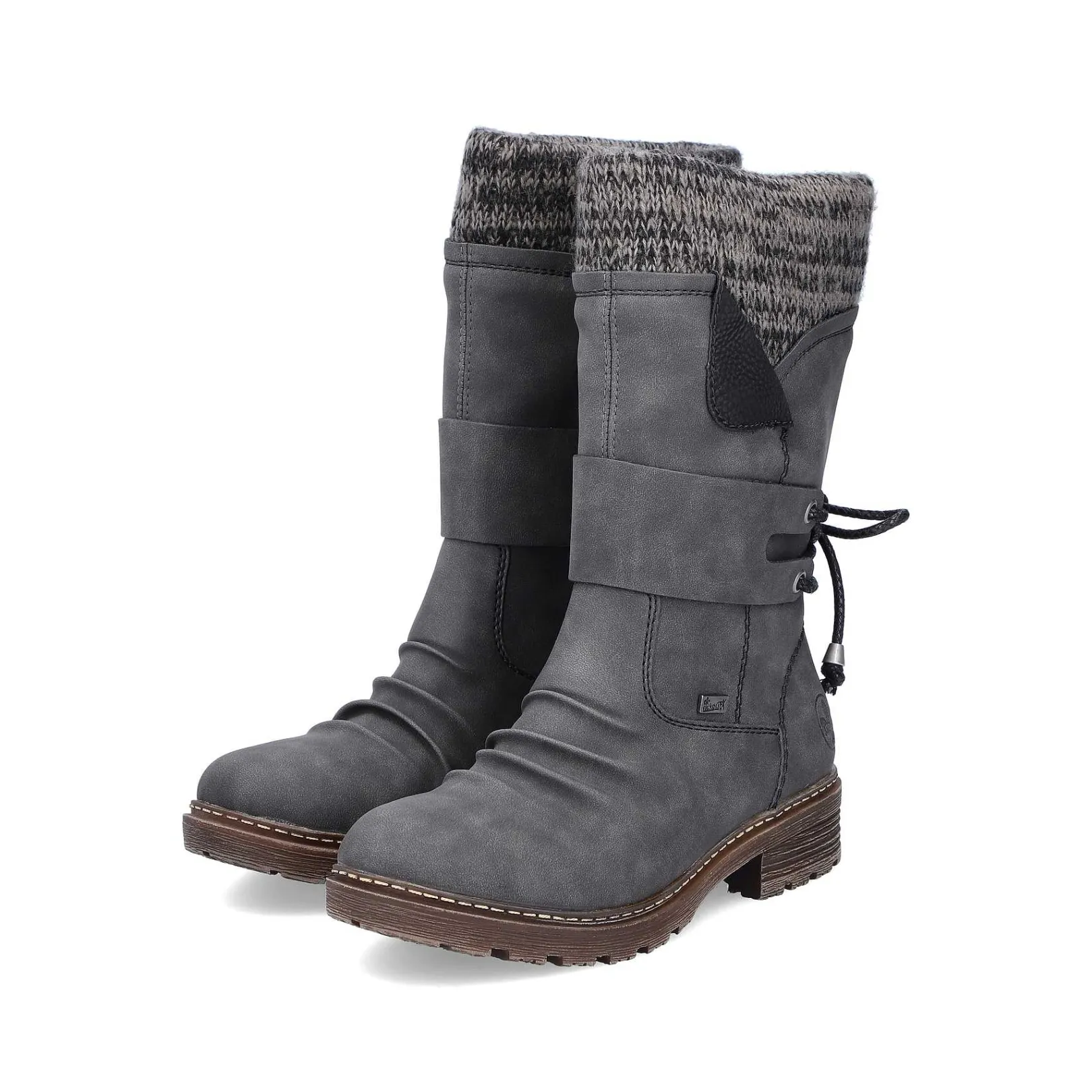 Outlet Women'S Short Boots Anthracite Ladies Ankle Boots & Boots