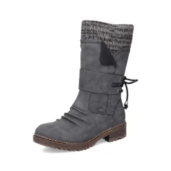 Outlet Women'S Short Boots Anthracite Ladies Ankle Boots & Boots