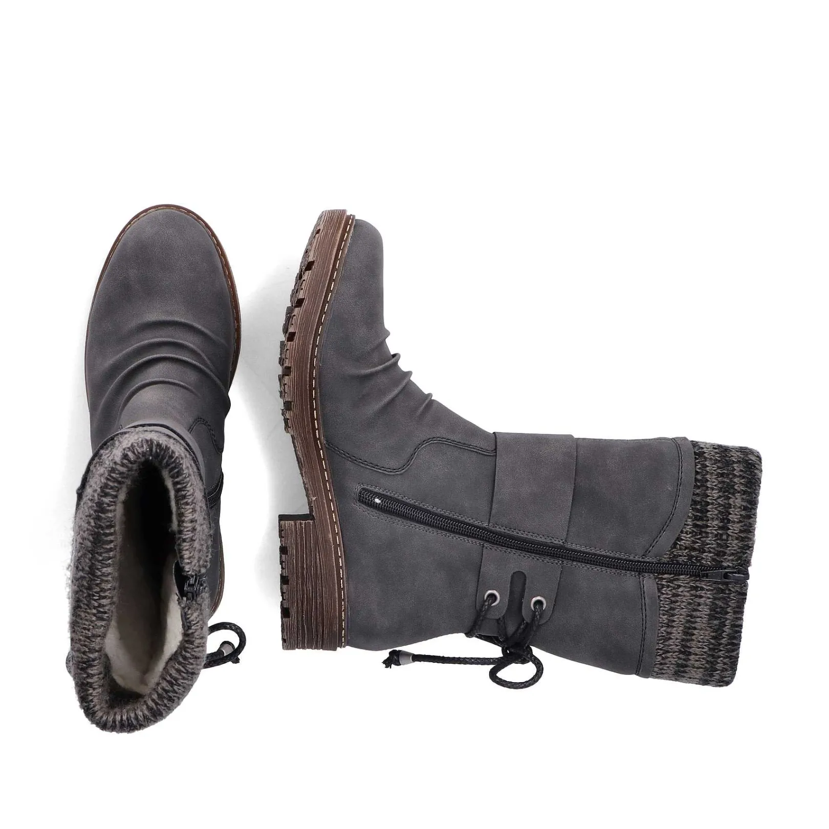 Outlet Women'S Short Boots Anthracite Ladies Ankle Boots & Boots