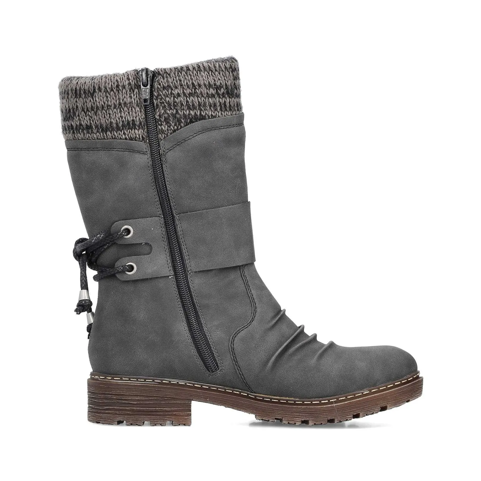Outlet Women'S Short Boots Anthracite Ladies Ankle Boots & Boots