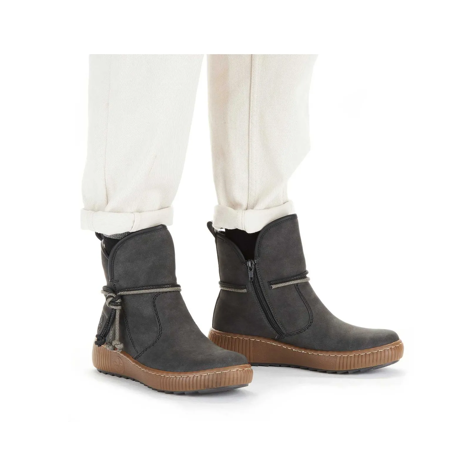 Best Women'S Short Boots Granite Gray Ladies Ankle Boots & Boots