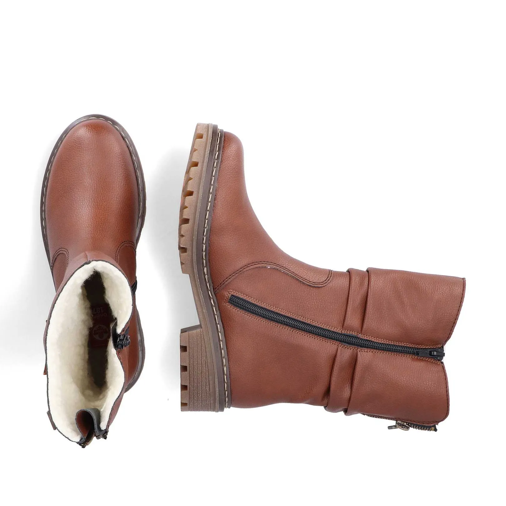 New Women'S Short Boots Copper Brown Ladies Ankle Boots & Boots