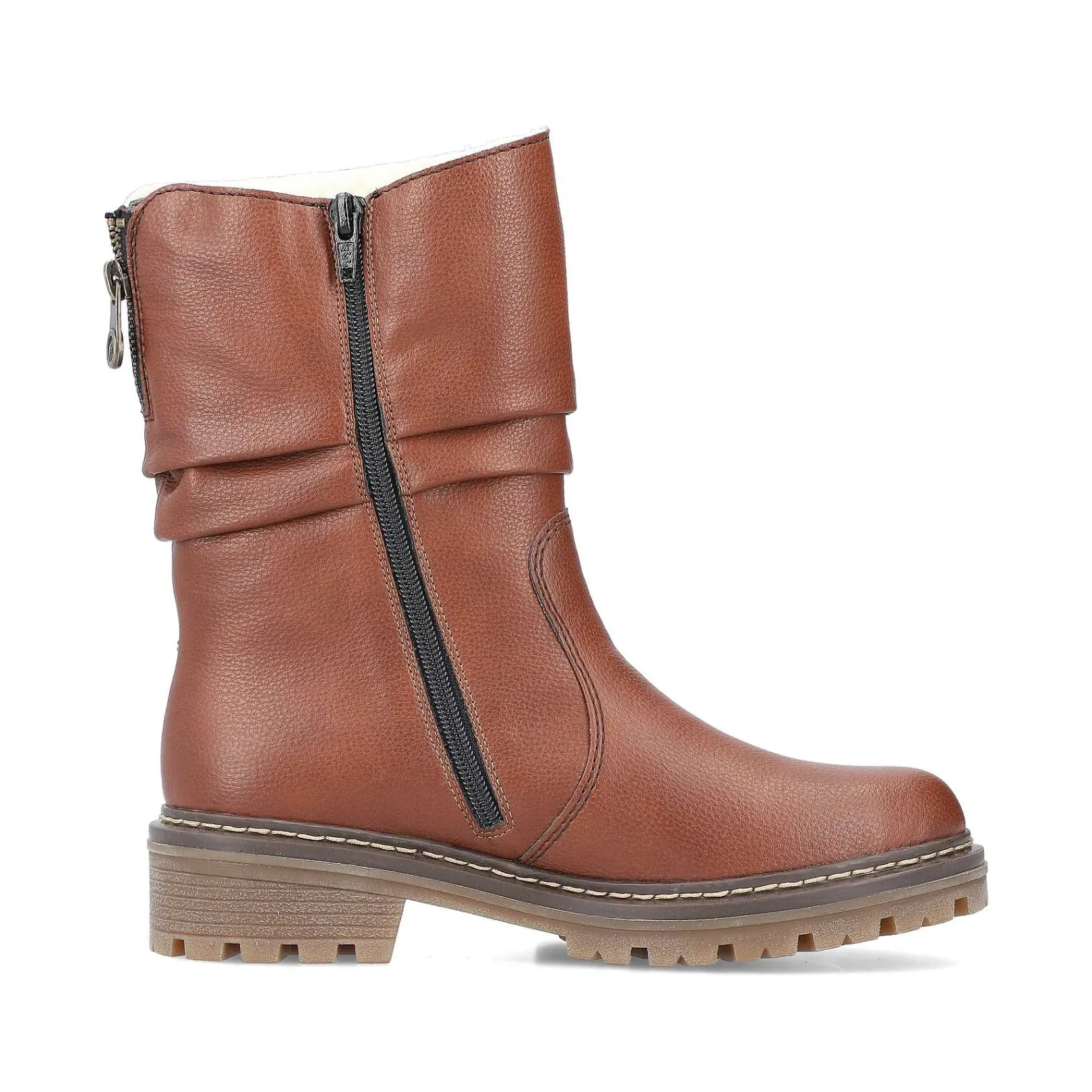 New Women'S Short Boots Copper Brown Ladies Ankle Boots & Boots
