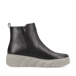 Hot Women'S Short Boots Deep Black Ladies Ankle Boots & Boots