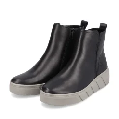 Hot Women'S Short Boots Deep Black Ladies Ankle Boots & Boots