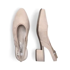 Best Women'S Slingback Pumps Champagne Ladies Heeled Shoes