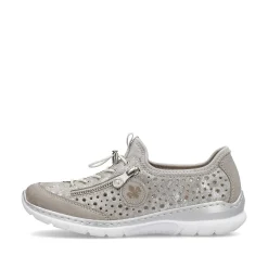 New Women'S Slippers Beige Metallic Ladies Low Shoes & Slippers