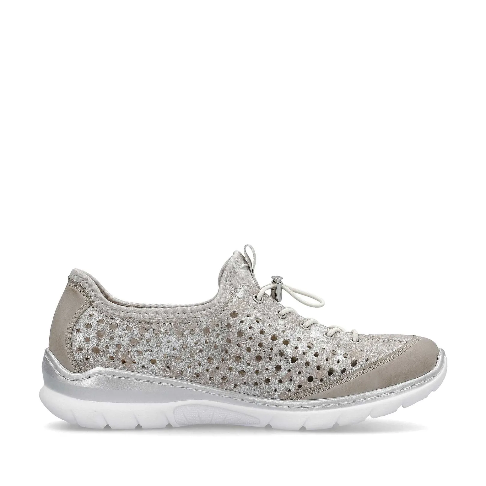 New Women'S Slippers Beige Metallic Ladies Low Shoes & Slippers