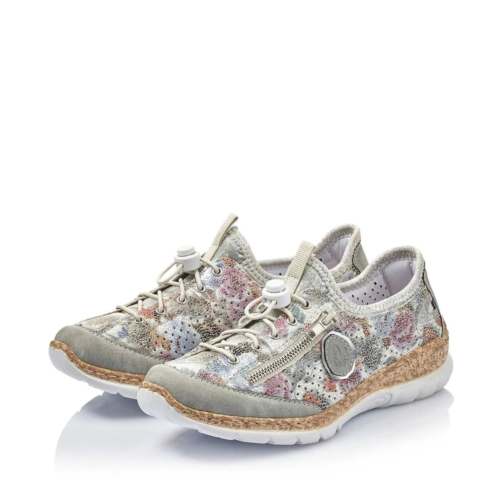 Online Women'S Slippers Beige-Multi Ladies Low Shoes & Slippers