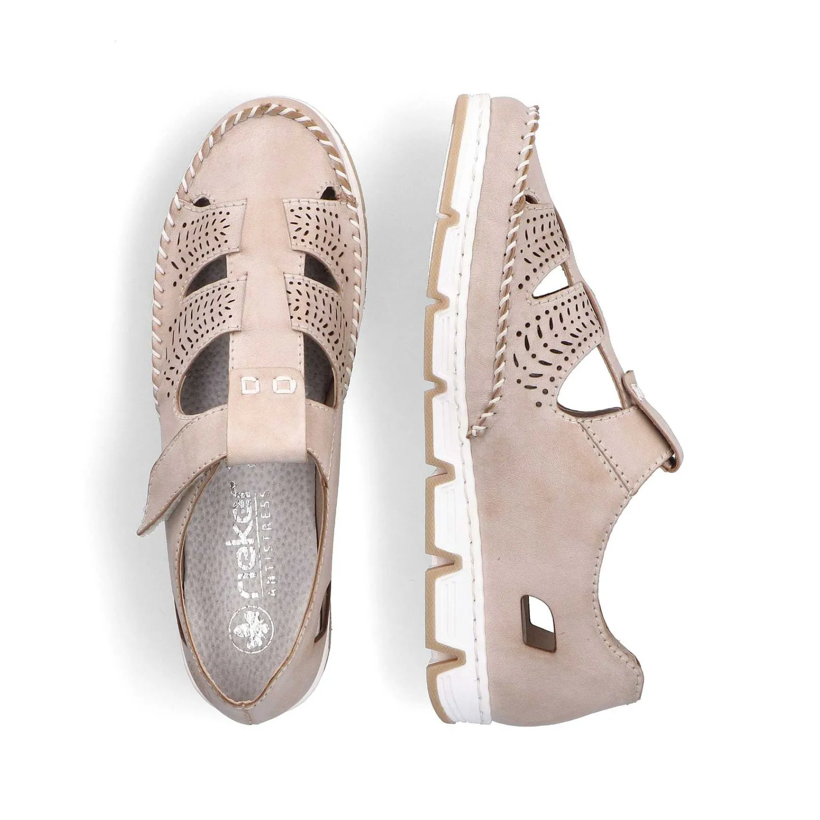 Outlet Women'S Slippers Brown-Beige Ladies Low Shoes & Slippers