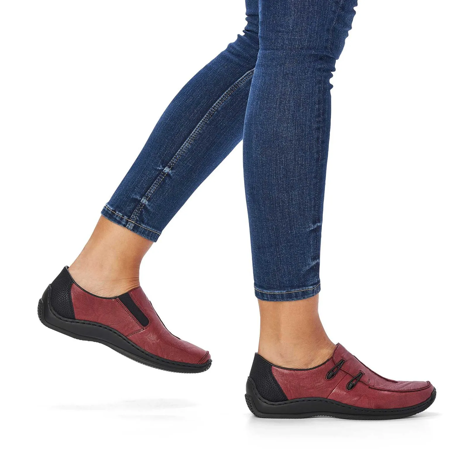 New Women'S Slippers Burgundy Red Ladies Low Shoes & Slippers