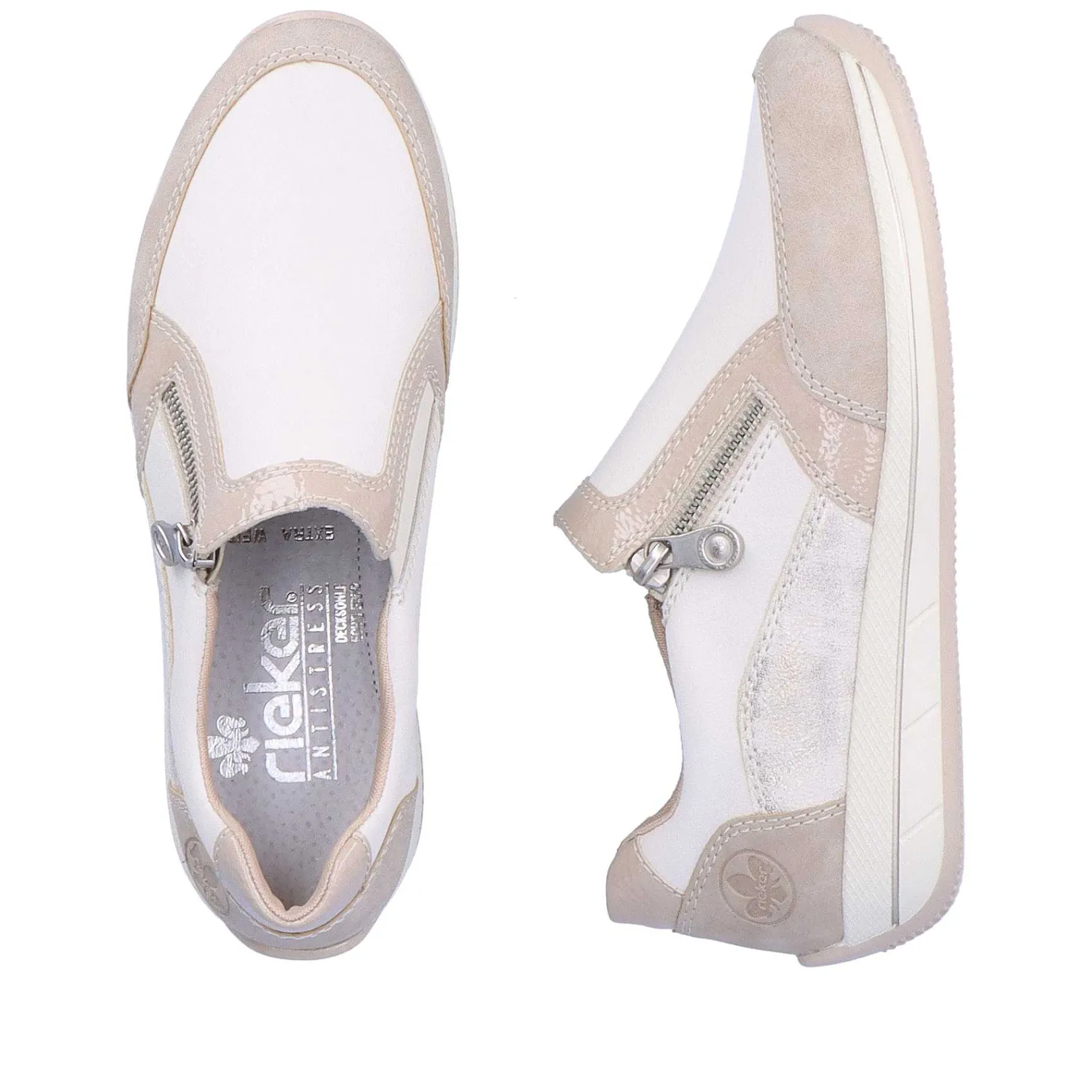 New Women'S Slippers Cream White Ladies Low Shoes & Slippers