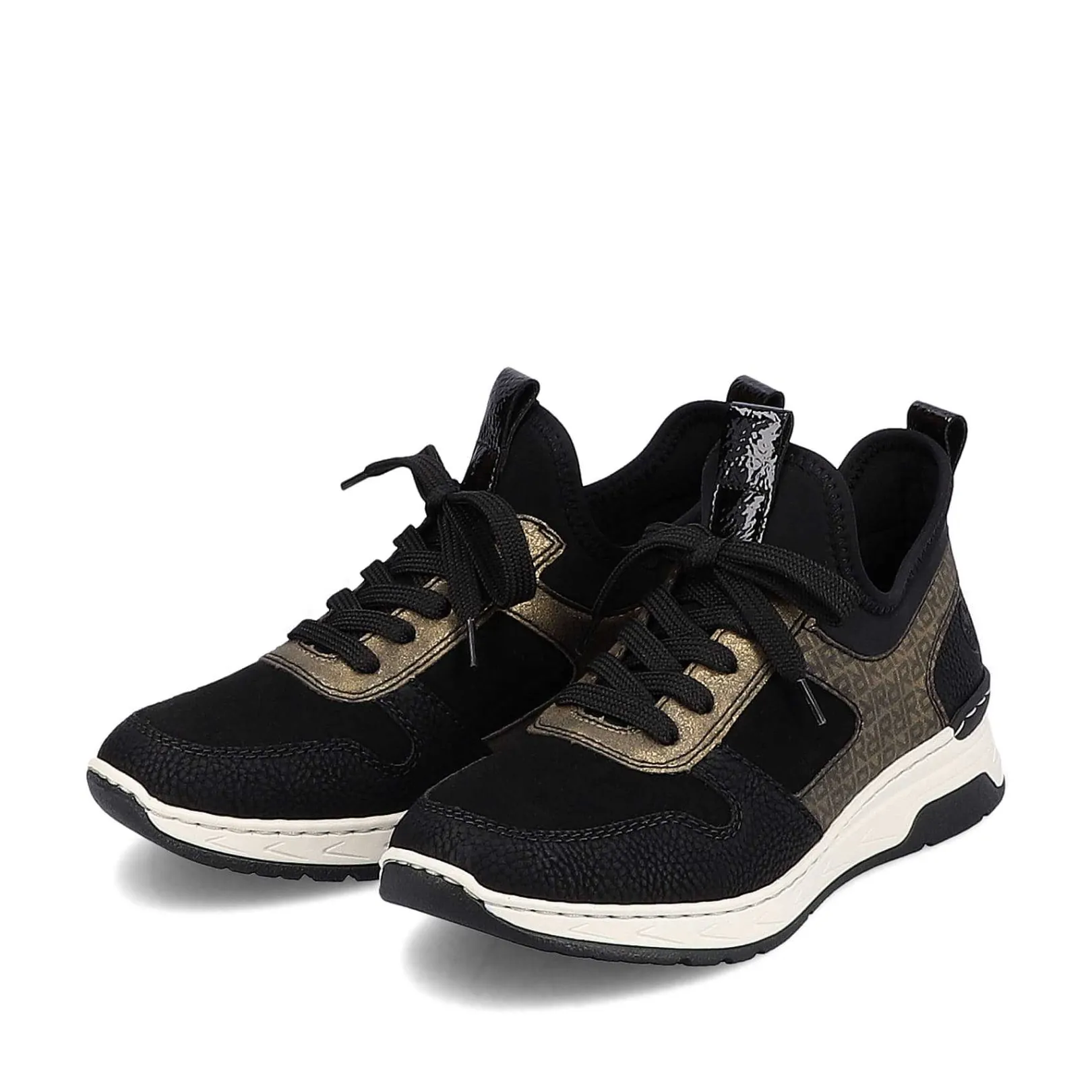 Online Women'S Slippers Deep Black-Khaki Ladies Low Shoes & Slippers