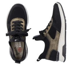Online Women'S Slippers Deep Black-Khaki Ladies Low Shoes & Slippers