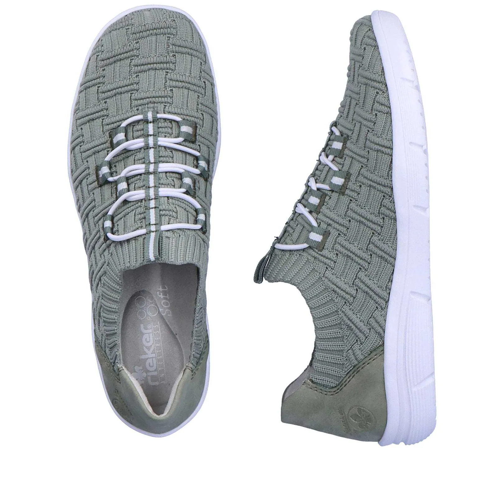 Outlet Women'S Slippers Green Grey Ladies Vegan