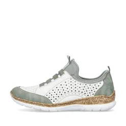 Sale Women'S Slippers In Starry White-Mint Green Ladies Low Shoes & Slippers